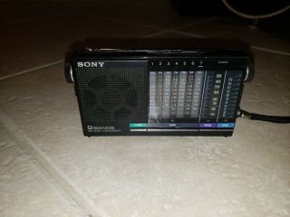 Sony Icf - 4900 Fm/mw/sw1 7 9 Band Radio Receiver