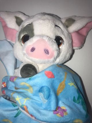 Disney Baby Pua Pig From Moana In A Pouch Blanket Plush Doll