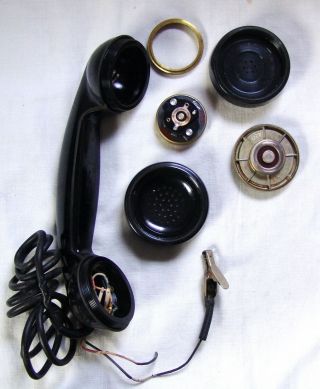 1950s Bell System Western Electric F1 Telephone Handset Lineman Hc5 Parts