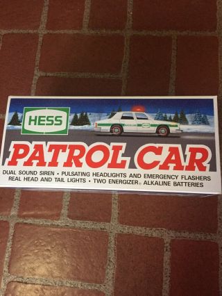 1993 Hess Truck (patrol Police Car)