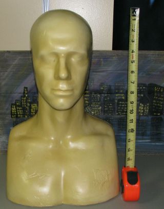 The Monster Makers Life Size " Ed Head " For Mask Making Vintage Display Mannequin