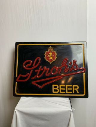 Strohs Beer Neon Light Sign
