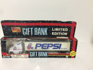 Vintage 1995 Die - Cast Metal Pepsi Truck Gift Bank