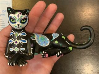 - Tail Of Curiosity Sugar Skull Cat Figurine By Blake Jensen With