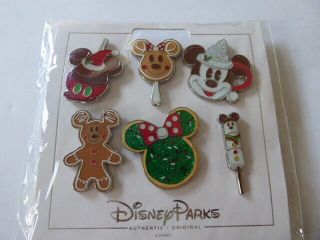 Disney Trading Pins Holiday Treats Christmas 6 Pin Set
