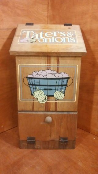 Vintage Potato And Onion Storage Box
