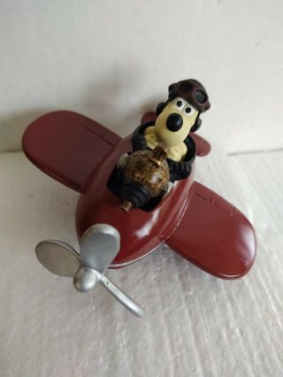 Wallace And Gromit Statue Gromit Flying Plane Resin Ceramic Collectible