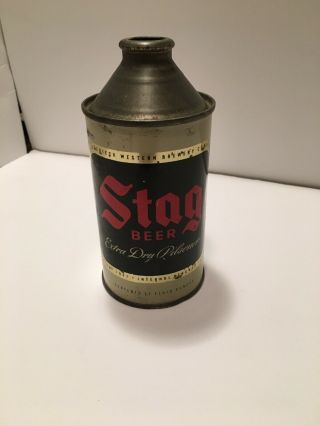 Vintage Stag Extra Dry Cone Top Beer Can