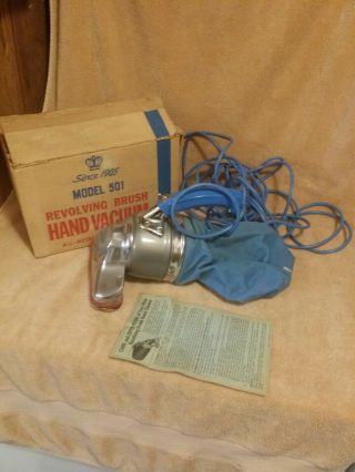 Vintage Royal Prince Model 501 Hand Held Vacuum