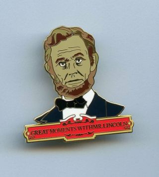 Disney Disneyland Main Street Attraction Great Moments With Mr.  Lincoln Cast Pin