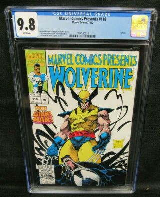 Marvel Comics Presents 118 (1992) Early Venom Vs.  Wolverine Cgc 9.  8 F263