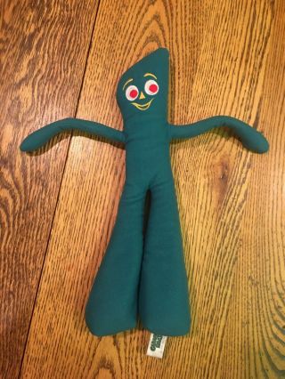 Gumby Pals 1983 Vintage Plush Toy Doll W/ Bean Bag Feet - 15” Tall