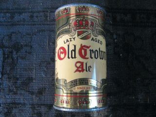 Old Crown Flat Top Ale / Beer Can.  Centlivre Brewing,  Fort Wayne,  Indiana.  Oi