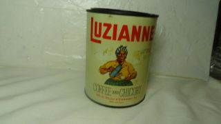 Luzianne Coffee And Chicory Tin,  One Pound,  Wm.  B.  Reilly Company,  Orleans