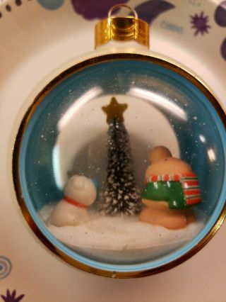 Vintage American Greeting Ziggy Diorama Christmas Tree Ornament