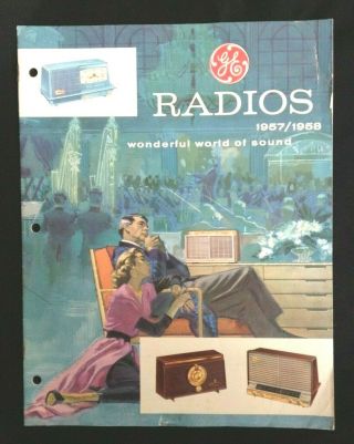 1957 / 1958 Vintage General Electric Ge Radio Brochure