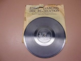 Vtg Edison Diamond Disc 78 Rpm Record 50661 R&l W/sleeve 1916 Oldie Lqqk