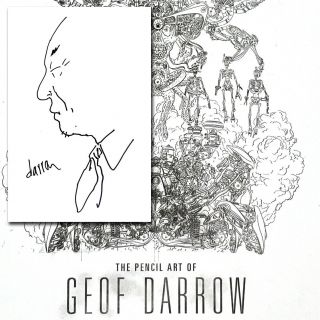 Geof Darrow Signed Art Book W/ Sketch Shaolin Cowboy Lead Poisoning Godzilla