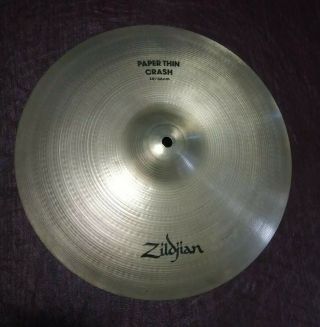 Vtg Zildjian A Series 14 " Paper Thin Crash Cymbal