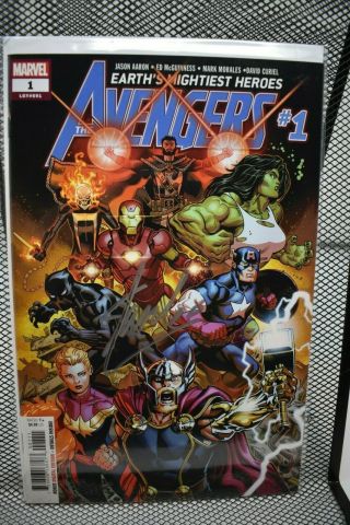 The Avengers 2018 1 Signed By Stan Lee Marvel Legacy 691 Aaron Mcguinness 9.  2