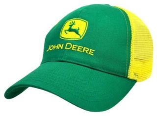 John Deere Quality Hat Green & Yellow Mesh Trucker Snapback Baseball Cap