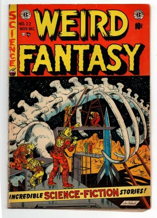 Weird Fantasy 22 Vintage Ec Comic Horror Scifi Golden Age 10c Orlando