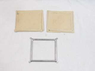 Three Old 1950s 3 - Slot Payphone Direction Card Frames