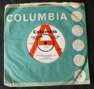 The Track Why Do Fools Fall In Love Columbia 7 " 45rpm Demo - Scarce