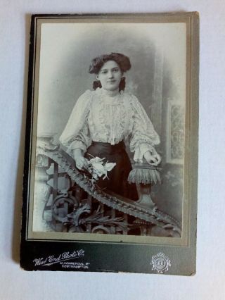 Victorian Cdv Portrait Photograph Young Woman West End Photo Co 1890