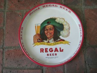 Vintage Beer Tray Drink Regal Beer