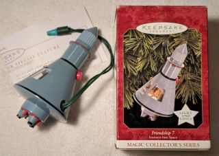 1997 Hallmark Friendship 7 Journeys Into Space Keepsake Christmas Ornament