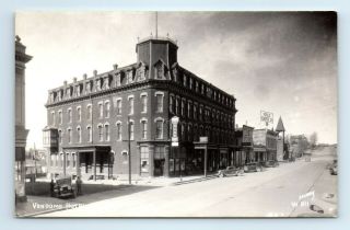 Leadville Co Rppc Postcard - Early View Of Vendome Hotel Old Cars Ekc - Sanborn
