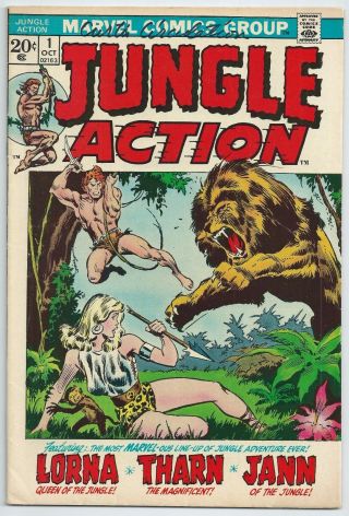 Jungle Action 1 (oct 1972,  Marvel) Rare Curtis Circulation Edition Fn