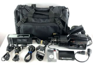 Panasonic Omni Mini Movie Pv - 122d Video Camcorder Recorder,  Accessories Bag Vtg