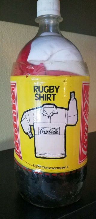 Coke Rugby Shirt In A Bottle Very Rare - Size Large