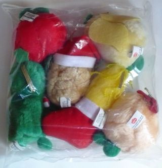 VINTAGE 1980 ' S COUNTRY YUMKIN PLUSHIE SPECIAL CHRISTMAS SET BAG 3