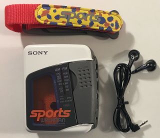Vintage Sony Sports Walkman Cassette Player Fm/am Stereo Radio Wm - Fs399 -