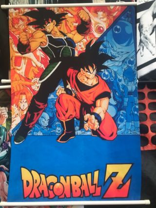 Dragon Ball Z “bardock And Goku” Wall Scroll Poster,  In Package