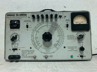 Vintage Sprague Tel - Ohmike Model To - 4 Capacitor - Resistor Analyzer