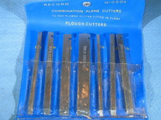 Vintage Set of 18 RECORD No.  050C Combination Plough Plane Cutters 3