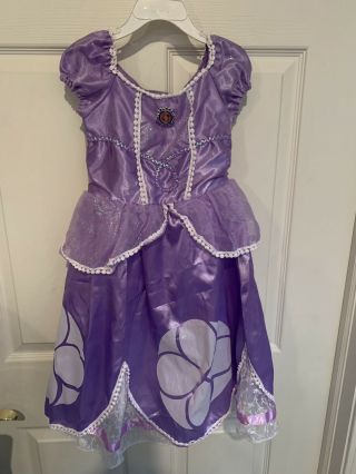 Disney Parks Sofia The First Costume Child Size Xs 4/5
