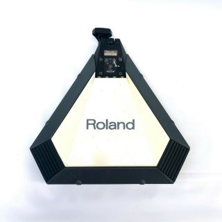 Vintage Roland Pd - 31 Electronic Drum Pad Trigger White Triangle Japan 823403