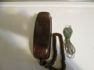 Vintage Old Stock Western Electric Trim Line Brown Desk Phone Push Button