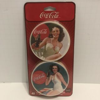 Vintage Coca - Cola Absorbent Bevarage Coasters 40pk -