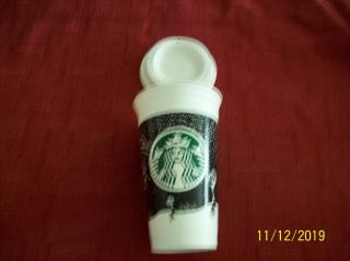 2012 Starbucks Night Sky 16 Oz Reusable Plastic Cup With Lid