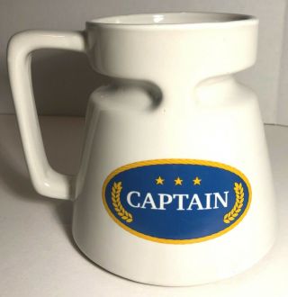 Galleyware Company Captain’s No Spill Mug Boat Sailing Coffee Ceramic No Slip
