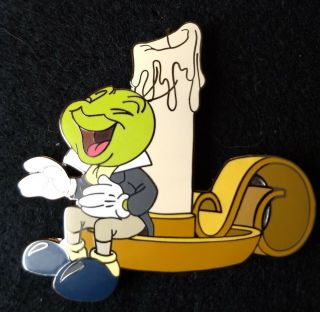 Jiminy Cricket Sitting On A Candlestick Disney Pin Le1000