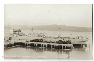 Rppc Waterfront North Bend Or Loading Lumber Ship At Pier Patterson Logging