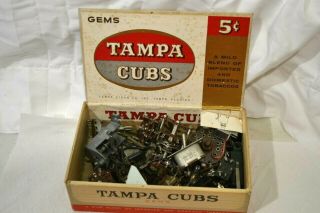 Box 2) - Cigar Box Full Of Vintage Ham Radio Parts