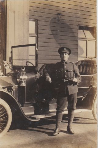 Old Photo Military Soldier Uniform Vintage Car Vehicle Lamp F2